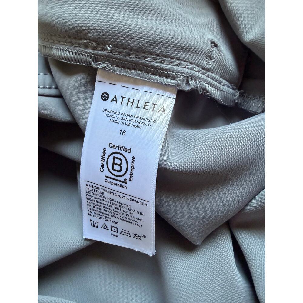 Athleta Women's Blue Gray Stellar Crop Trousers Pants Plus Size 16 - Picture 14 of 14
